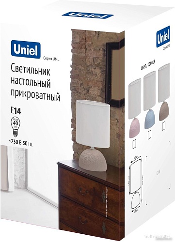 Настольная лампа Uniel UML-B302 E14 BROWN UL-00010753