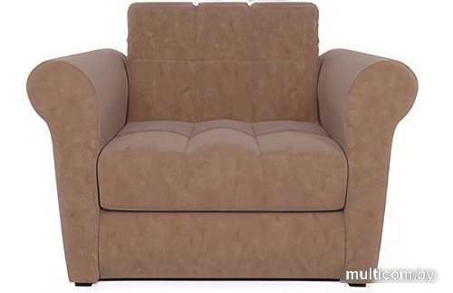 Кресло-кровать Мебель-АРС Гранд (велюр, бежевый Luna 061)