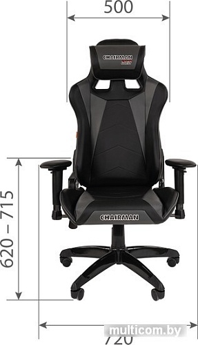 Кресло CHAIRMAN Game 44 (черный/красный)