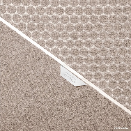 Полотенце Verossa Dots tactille 70x140 (кофе/белый)