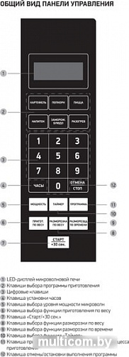 Микроволновая печь BBK 20MWS-779S/B