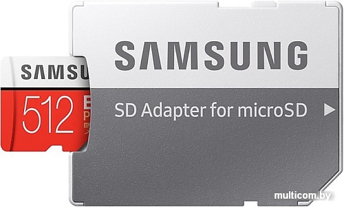 Карта памяти Samsung EVO Plus microSDXC 512GB + адаптер