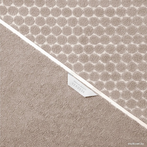 Полотенце Verossa Dots tactille 70x140 (кофе/белый)