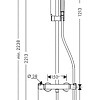 Душевая система Hansgrohe Croma 220 Showerpipe 1038 мм (27185000)