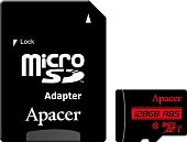 Карта памяти Apacer microSDXC AP128GMCSX10U5-R 128GB (с адаптером)