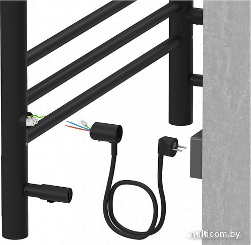 Полотенцесушитель Aquatek Альфа П7 500x700 (черный муар)