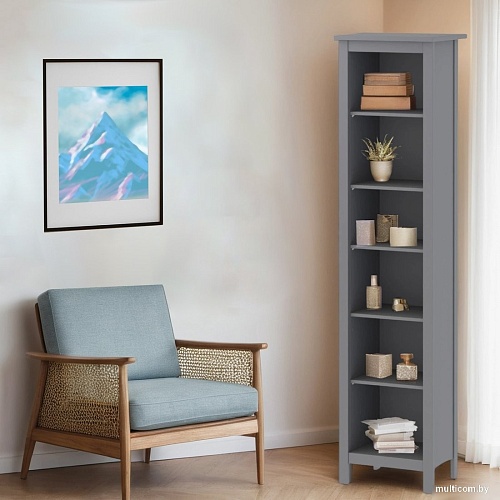 Стеллаж Mio Tesoro Сага 2.08.07.100.4 (серый)