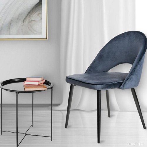 Стул Mio Tesoro Селеста (темно-синий/черный)