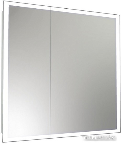Континент Шкаф с зеркалом Reflex Led 80x80 (с датчиком движения)