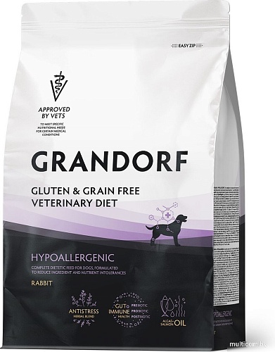 Сухой корм для собак Grandorf Vet DOG Hypoallergenic 3 кг