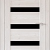 Межкомнатная дверь Юни Бона 03 (ч) 60x200 (лиственица сибиу/черное белое)