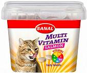 Лакомство для кошек Sanal Multi Vitamin подушечки с витамином В 100 г