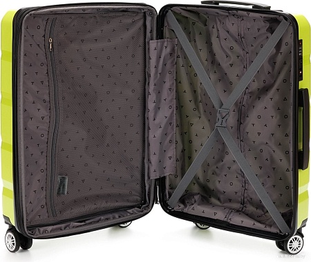 Чемодан-спиннер Torber В Отпуск T1902M (салатовый)