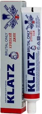 Зубная паста Klatz Brutal Only Крепкий джин 75 мл