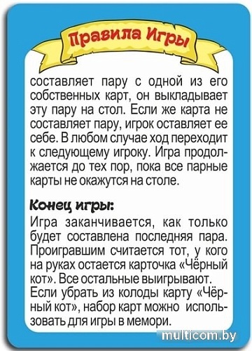 Развивающая игра Topgame Черный кот 01493