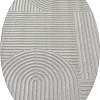 Ковер для жилой комнаты Radjab Carpet Моника Овал MC 402A 12606 (2x2.9, L.Grey)