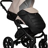 Универсальная коляска Indigo Mio ECO (2 в 1, 04/черная кожа+светло-бежевая кожа)