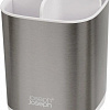 Стакан для зубной щетки и пасты Joseph Joseph EasyStore Steel 70530 (белый/нержавеющая сталь)