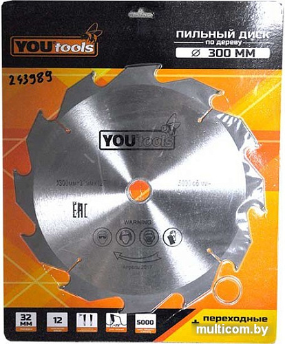 Пильный диск Yourtools Z12 300/32мм