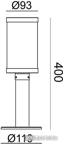 Фонарный столб ESCADA 30003G/01 (темно-серый)