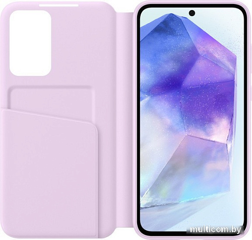 Чехол для телефона Samsung Smart View Wallet Case Galaxy A55 (лавандовый)