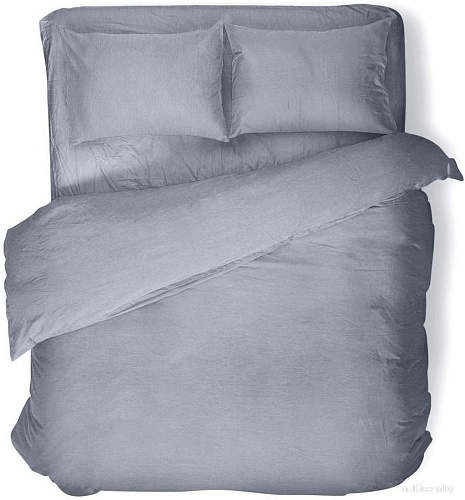 Постельное белье Verossa на резинке 200x200x20 776173 (Melange Indigo)