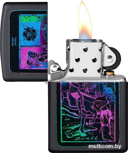 Зажигалка Zippo Black Light Tarot Card Design 49698-000003