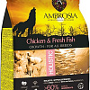 Сухой корм для собак Ambrosia Puppy &amp; Growth All Breeds Chicken &amp; Fresh Fish (для щенков всех пород с курицей и рыбой) 2 кг