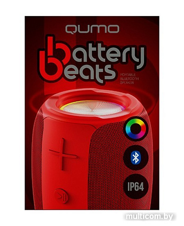 Беспроводная колонка QUMO BatteryBeats (красный)