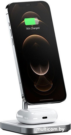 Беспроводное зарядное Satechi 2-in-1 Magnetic Wireless Charging Stand