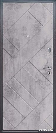 Металлическая дверь Guard Loft бетон графит/бетон серый (96x205, правая)