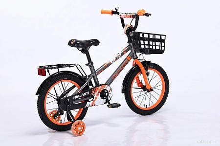 Детский велосипед Nialanti Spike 16 2025 (серый/оранжевый, разобранный )