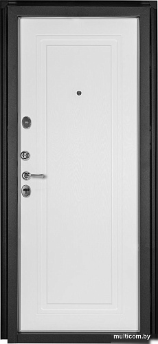 Металлическая дверь Guard MG60 МДФ/МДФ 97х205 левая (серый/белый ясень)