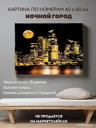 Картина по номерам ILikeGift Ночной город BHR0583