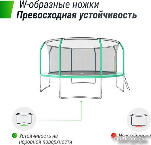 Батут Unix Line Supreme Basic 14 ft (green)