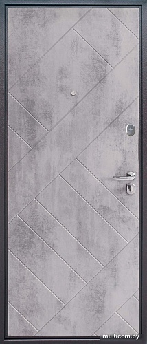 Металлическая дверь Guard Loft бетон графит/бетон серый (96x205, правая)