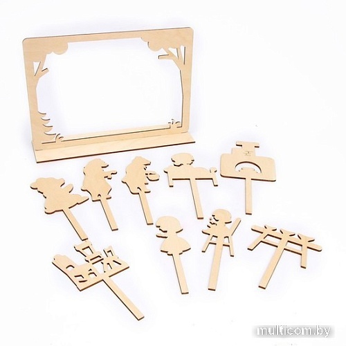 Развивающая игра Лесная мастерская Теневой театр по мотивам русской народной сказки «Три медведя» 5329719