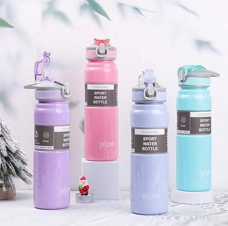 Бутылка для воды Sundays Holiday (0.8л, фиолетовый)