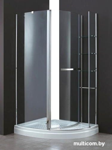 Душевой уголок Cezares Elena-W-RH-1-120/90-C-Cr-L