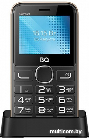 Мобильный телефон BQ-Mobile BQ-2301 Comfort (черный/золотистый)