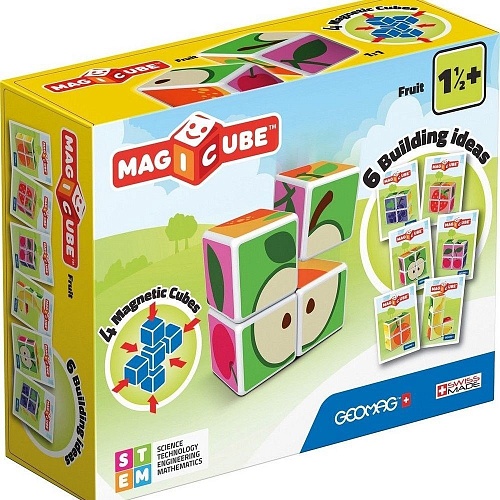 Развивающая игра Geomag Магнитные кубики фрукты GM131