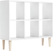 Стеллаж MONOFIX Одос Горизонтальный 6 секций (белый)