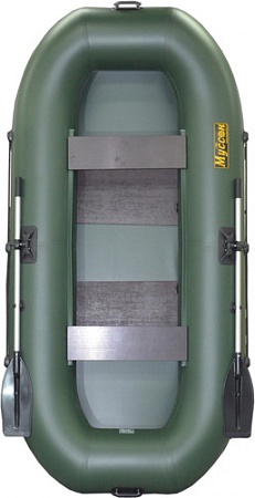 Гребная лодка Муссон B-250 PC (зеленый)
