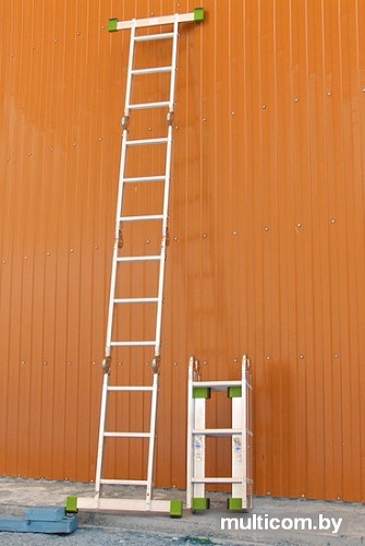 Лестница-трансформер Алюмет 4-х секционная Т 444 4х4