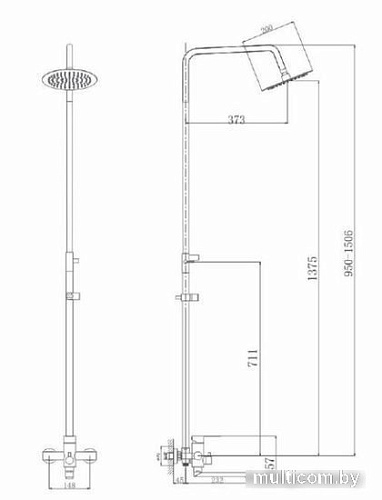 Душевая система Maxonor MN24801