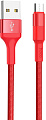 Кабель Hoco X26 USB Type-A - microUSB (1 м, красный)