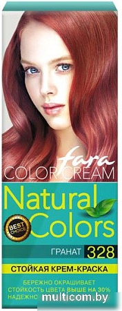 Крем-краска Fara Natural Colors 328 гранат 50 мл