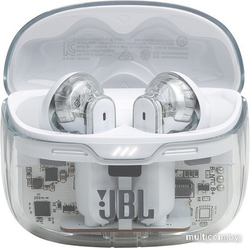 Наушники JBL Tune Beam Ghost Edition (белый)