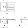 Кухонная мойка Aquasanita Notus SQ101AW (argent 220)