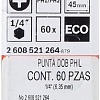 Набор бит Bosch 2608521264 (60 предметов)